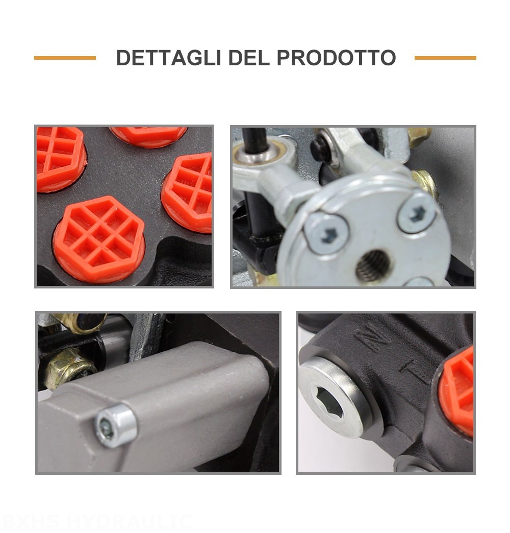 P40 Manuale e joystick 3 Spool Valvola direzionale monoblocco